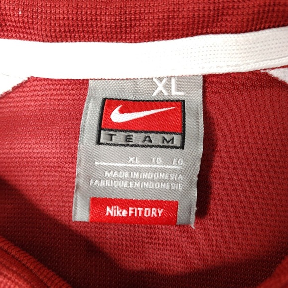 Oklahoma Sooners Nike Team Polo Shirt Mens XL Red Fit Dry‎ Performance Logo NCAA - Picture 5 of 12